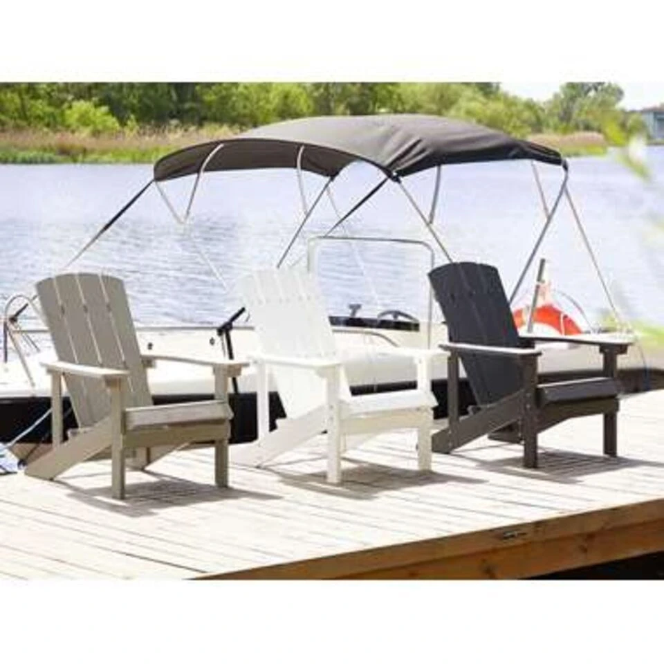 ADIRONDACK - Tuinstoel - Grijs - Kunsthout 11 ADIRONDACK - Tuinstoel - Grijs - Kunsthout - Afbeelding 9