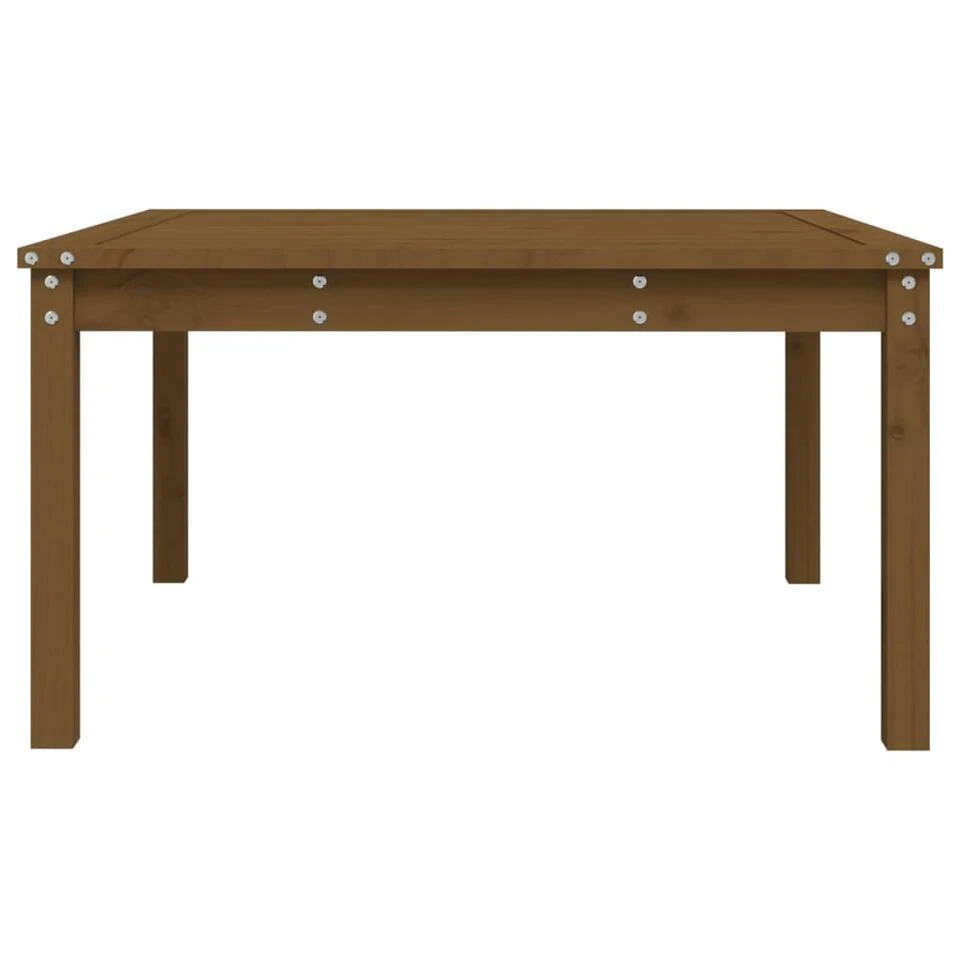 VidaXL - Loungetafel - Honingbruin - Massief Grenenhout - 82,5x82,5x45 Cm 8 VidaXL - Loungetafel - Honingbruin - Massief Grenenhout - 82,5x82,5x45 Cm - Afbeelding 6