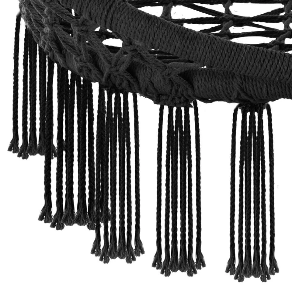 Tectake Hangstoel Grazia, Zwart 11 Tectake Hangstoel Grazia, Zwart - Afbeelding 9