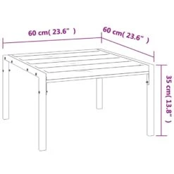 VidaXL - Tuintafel - Zwart - Staal - 60x60x35 Cm 11 VidaXL - Tuintafel - Zwart - Staal - 60x60x35 Cm -Meubelpromotie 64df26f51fe94196b8d8778d33fbf9e6
