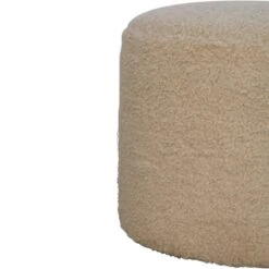 Bekleed Boucle Crème Ronde Poef 18 Bekleed Boucle Crème Ronde Poef -Meubelpromotie 67d392de06544cf0bb543896a2ec67f7