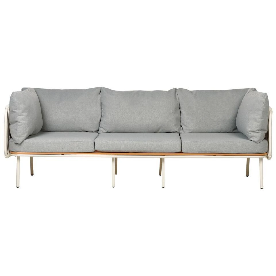 SENISE - Loungeset Voor 3 - Grijs - Aluminium 7 SENISE - Loungeset Voor 3 - Grijs - Aluminium - Afbeelding 5