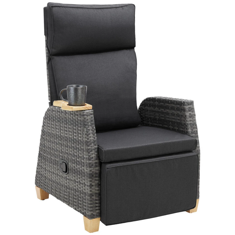 Tectake Wicker Fauteuil Pescara Met Aluminium Frame, Rugleuning Verstelbaar 5 Tectake Wicker Fauteuil Pescara Met Aluminium Frame, Rugleuning Verstelbaar - Afbeelding 3