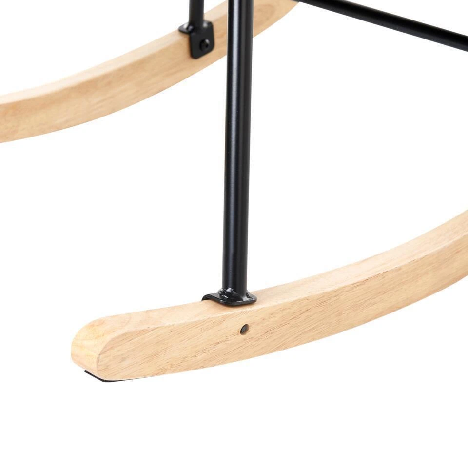 ARSET - Schommelstoel - Lichtblauw - Bouclé 12 ARSET - Schommelstoel - Lichtblauw - Bouclé - Afbeelding 10