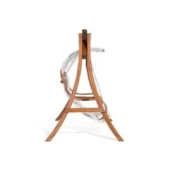 Beliani Schommelbank APRILIA - Donkere Houtkleur Larikshout -Meubelpromotie 6c5b1ce91bc049dca2887da71cb06d54