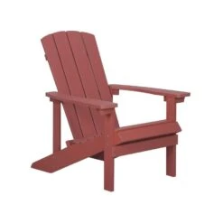Beliani Tuinstoel ADIRONDACK - Rood Kunsthout 9 Beliani Tuinstoel ADIRONDACK - Rood Kunsthout -Meubelpromotie 6d01865fb12c4aeb994d15b3cbe6ef71