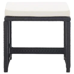 VidaXL Tuinkrukken 2 St Met Kussens Poly Rattan Zwart -Meubelpromotie 6e8d4969d7d34148bc4ef2f6af568abc