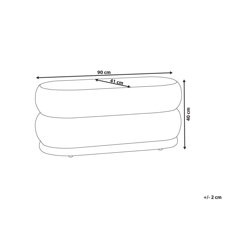 ELLENDALE - Bankje - Marineblauw - Fluweel 6 ELLENDALE - Bankje - Marineblauw - Fluweel - Afbeelding 4