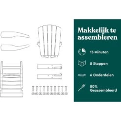 Keter Troy Adirondack Tuinstoel - Set Van 2 - 85x80x96.5cm - Wit 31 Keter Troy Adirondack Tuinstoel - Set Van 2 - 85x80x96.5cm - Wit -Meubelpromotie 6f4d1cdba9f44e3294f728204e8a3238