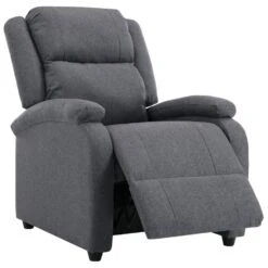 VidaXL Fauteuil Verstelbaar Stof Donkergrijs -Meubelpromotie 6f4f00868acb48218a7ef7564a22e9d8