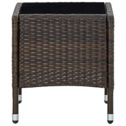 VidaXL - Loungetafel - Bruin - Poly Rattan - 40x40x45 Cm 9 VidaXL - Loungetafel - Bruin - Poly Rattan - 40x40x45 Cm -Meubelpromotie 6f76b828640f4121a23676edc0ecd4c9