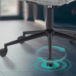 CLP Bureaustoel Kingman Zwart Frame - Fluweel - Licht Grijs -Meubelpromotie 70940e3ead114ab4941b5b251ad0a96d