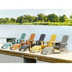 Beliani Voetenbankje ADIRONDACK - Blauw Kunsthout -Meubelpromotie 71b30d15902e4fb9880c4e0ed0528641 3