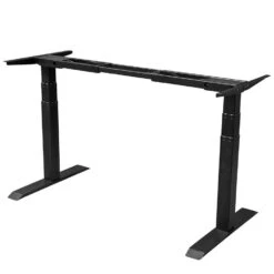 Elektrisch Verstelbaar Bureau - 180x80 Cm - Dual Motor - Zwart / Antraciet -Meubelpromotie 7430b3f160f74c2c84e23caea01fe165