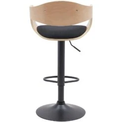 CLP Set Van 2 Barkruk Kingston Mat Zwart Frame - Stof - Natura/zwart -Meubelpromotie 7459c24b6ad64ef69ea5548051d2c810