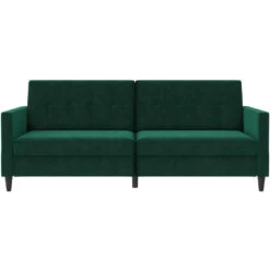 Hartford - 3-zits Slaapbank Donkergroen Fluweel -Meubelpromotie 74af86d7cd1943ddb04ed146e72dccf2