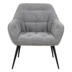 Sohome Fauteuil Otto - Bouclé - Grijs 7 Sohome Fauteuil Otto - Bouclé - Grijs -Meubelpromotie 74bbda6d509b4534b2b6d7429d47cf07