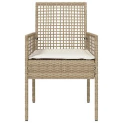 VidaXL - Tuinstoel - Beige - Poly Rattan - 53 X 60 X 85cm 16 VidaXL - Tuinstoel - Beige - Poly Rattan - 53 X 60 X 85cm -Meubelpromotie 7569e39242824f93b6bd30134ede06fe
