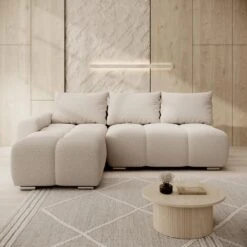 Meubella - Broome - Hoekbank 3-zits - Beige Teddystof - Links 9 Meubella - Broome - Hoekbank 3-zits - Beige Teddystof - Links -Meubelpromotie 75830f4d351847399075cab1d44bcddf