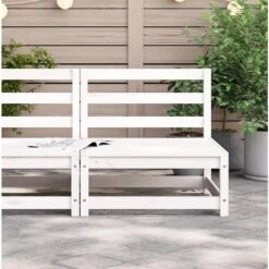 VidaXL - Tuinbank Zonder Armleuningen - Wit - Grenenhout - 70x70 67 Cm 12 VidaXL - Tuinbank Zonder Armleuningen - Wit - Grenenhout - 70x70 67 Cm -Meubelpromotie 77442840903d4597bad3bbd34e51db6f