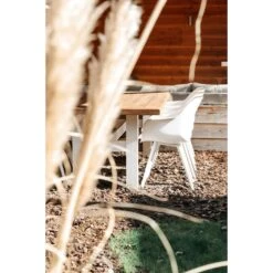 Hartman Heron Dining Tuintafel 240x100 Cm. - Wit/Teak -Meubelpromotie 776a65010f9d41d0800f32c81b9be459