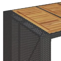 VidaXL - Tuinbartafel - Zwart - Poly Rattan - 105 X 80 X 110 Cm -Meubelpromotie 78a6c98654594bcbaf9744ba6284e802
