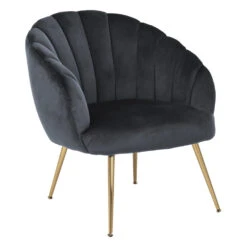 Sohome Fauteuil Garrick - Velvet - Dark Grey/Gold 7 Sohome Fauteuil Garrick - Velvet - Dark Grey/Gold -Meubelpromotie 78c6bd52bb1d463b81dd4b8fac1b0e13