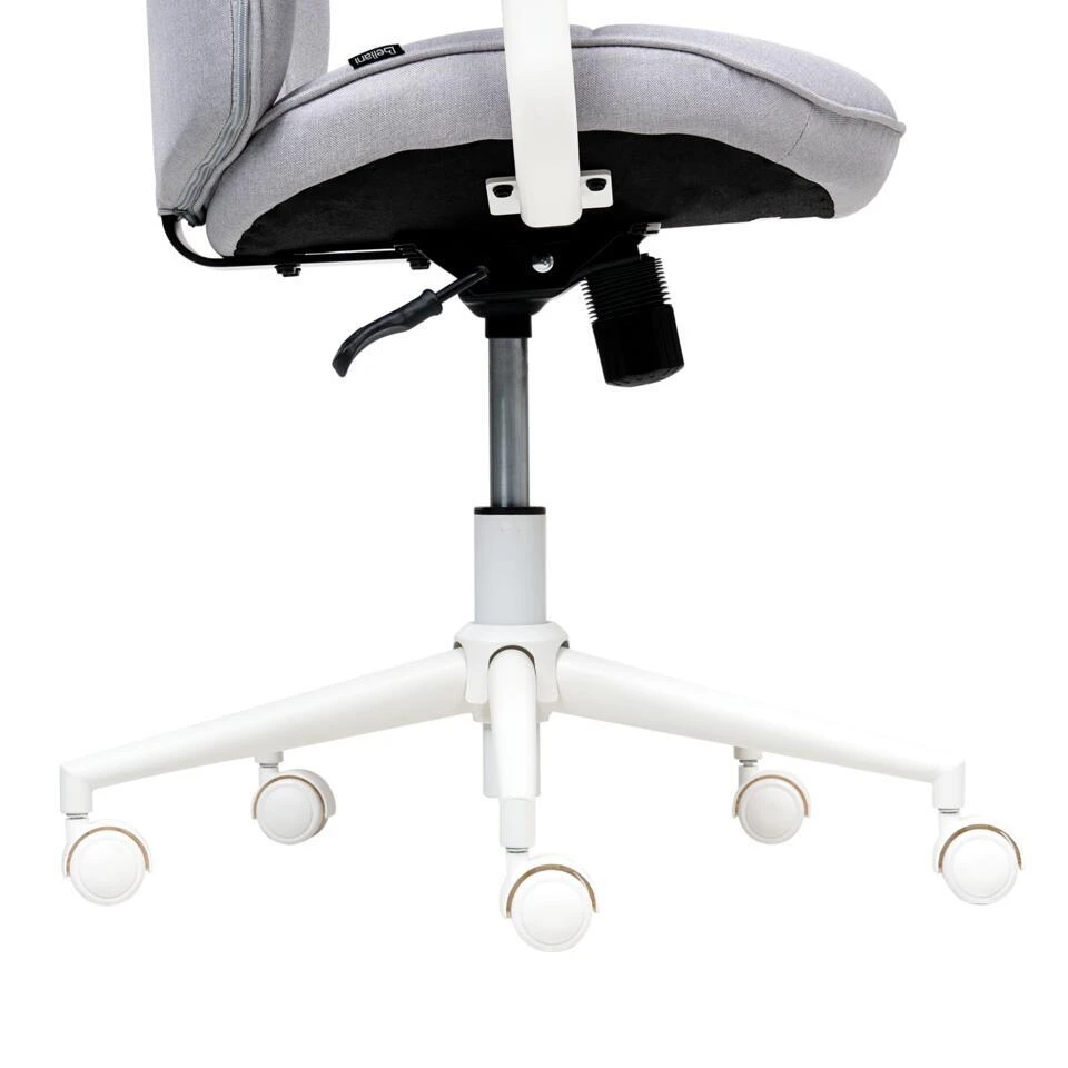 CARLTON - Bureaustoel - Grijs - Stof 10 CARLTON - Bureaustoel - Grijs - Stof - Afbeelding 8