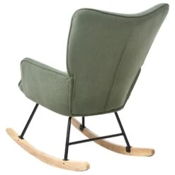 ARSET - Schommelstoel - Donkergroen - Bouclé 19 ARSET - Schommelstoel - Donkergroen - Bouclé -Meubelpromotie 7dde72bcaf1e45f6aacd27e14f19bed1