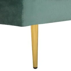 MIRAMAS - Chaise Longue - Groen - Linkerzijde - Fluweel -Meubelpromotie 7e05229e89834a01b312b7f0d26c9f5f