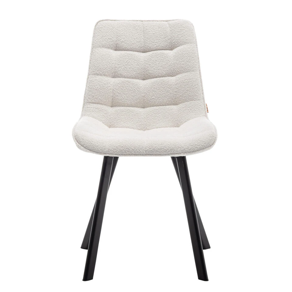 Furnihaus Eetkamerstoel Felix Boucle Creme 4 Furnihaus Eetkamerstoel Felix Boucle Creme - Afbeelding 2