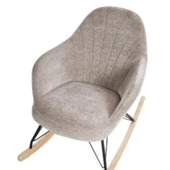 SKALE - Schommelstoel - Taupe - Polyester -Meubelpromotie 7f5fe7fc51024f33bba4143baee8b9eb