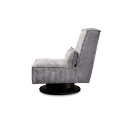 Draaifauteuil Stuttgart - Ribcord - Antraciet -Meubelpromotie 81004596 0301
