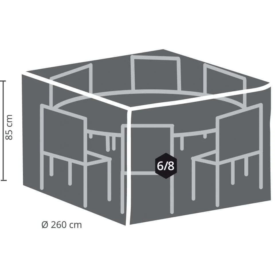 Outdoor Covers Premium Hoes Voor Ronde Tuinset - 260 Cm 5 Outdoor Covers Premium Hoes Voor Ronde Tuinset - 260 Cm - Afbeelding 3
