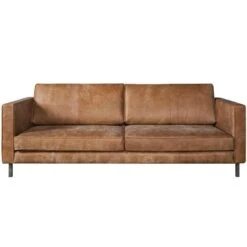 Bank Ferro 3,5-zits - Leer - Cognac