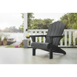 Keter Troy Adirondack Tuinstoel - 81x80x96,5cm - Grafiet 9 Keter Troy Adirondack Tuinstoel - 81x80x96,5cm - Grafiet -Meubelpromotie 81026432 0103