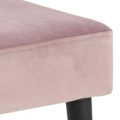 Bankje Gaby - Fluweel - Roze - 45x95x38 Cm -Meubelpromotie 81026453 0400