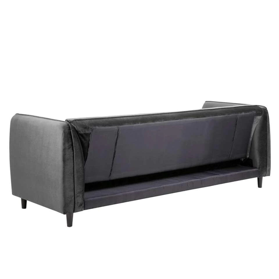 Slaapbank Loen - Velvet - Grijs 5 Slaapbank Loen - Velvet - Grijs - Afbeelding 3