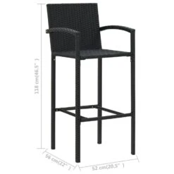 VidaXL - Tuinset - Zwart - Poly Rattan 17 VidaXL - Tuinset - Zwart - Poly Rattan -Meubelpromotie 8149263923634681bc03ec594f69677b