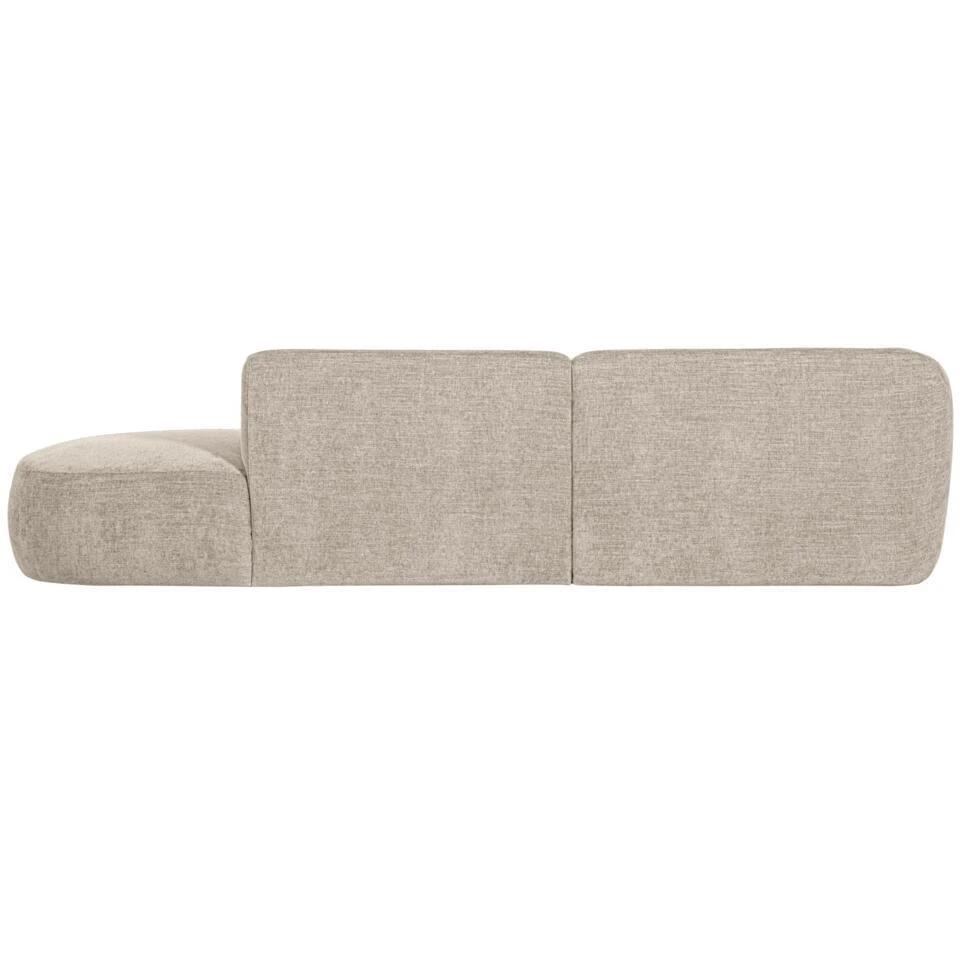 WOOOD Polly Chaise Longue - Polyester - Zand - 71x258x150/105 7 WOOOD Polly Chaise Longue - Polyester - Zand - 71x258x150/105 - Afbeelding 5