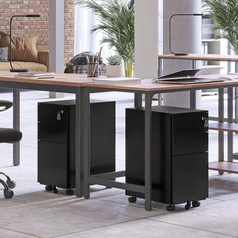 Parya Home Ladeblok Bureau Op Wieltjes 3 Lades 9 Parya Home Ladeblok Bureau Op Wieltjes 3 Lades - Afbeelding 7