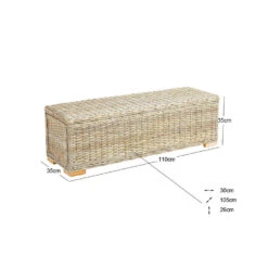 Bank Ingang Scandinavische Slaapkamer Hout Rotan Natuurlijke Vezels -Meubelpromotie 83033d0d231a471aaebe5ee8ac3d2625