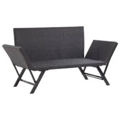 VidaXL Tuinbank Met Kussens 176 Cm Poly Rattan Zwart Overig 7 VidaXL Tuinbank Met Kussens 176 Cm Poly Rattan Zwart Overig -Meubelpromotie 83430126278b4e5cbb5ee30c50cfe5cf