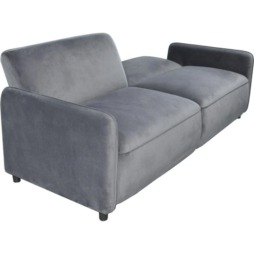 Alicia - Slaapbank 3-zits In Antraciet Fluweel 9 Alicia - Slaapbank 3-zits In Antraciet Fluweel - Afbeelding 7