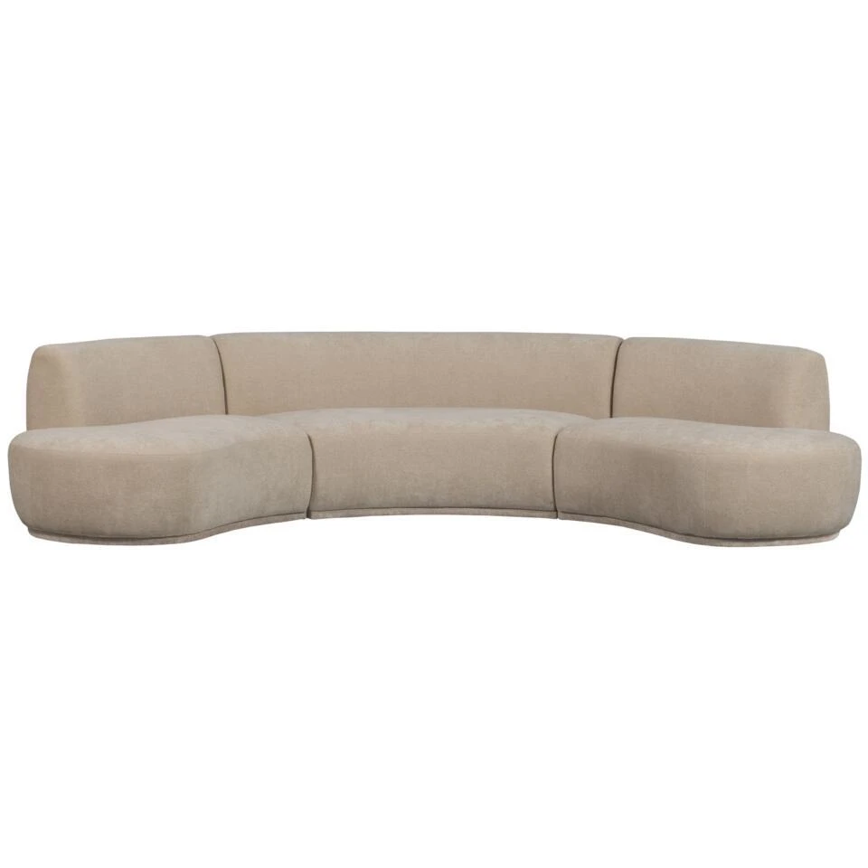 WOOOD Batavier Bank - Polyester - Naturel - 75x336x180 6 WOOOD Batavier Bank - Polyester - Naturel - 75x336x180 - Afbeelding 4