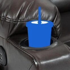 CLP Fauteuil Andover Zwart Frame - Kunstleer - Bruin -Meubelpromotie 85f895430f2647b89f740ddbc3da2772