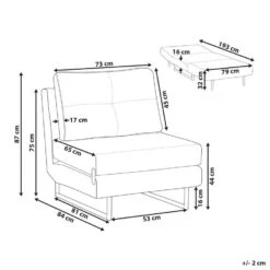 JERSLEV - 1-zits Slaapbank - Rood - Polyester -Meubelpromotie 86caf25b9f04458d8147af4afe3c9285