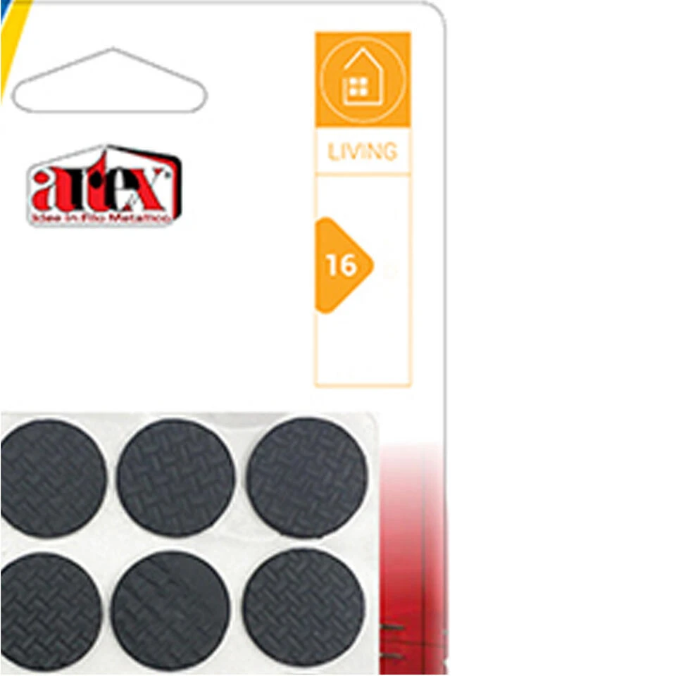 Artex Meubelviltjes/antislip - Zwart - 16x - Rubber - Rond - 2,2 Cm 4 Artex Meubelviltjes/antislip - Zwart - 16x - Rubber - Rond - 2,2 Cm - Afbeelding 2