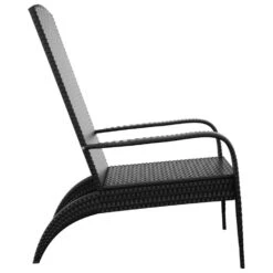 VidaXL - Tuinstoel Adirondack - Zwart - Poly Rattan -Meubelpromotie 88709724073b456db1ff8b2681a1f77d