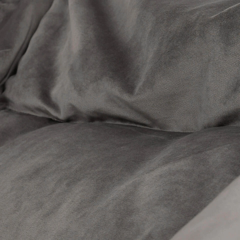 Icon Zitzak En Poef Natalia - Fluwelen Zitzak - Houtskool 7 Icon Zitzak En Poef Natalia - Fluwelen Zitzak - Houtskool - Afbeelding 5